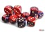 Gemini Purple-Red/gold 16mm d6 Dice Block (12 dice) - CHX26626